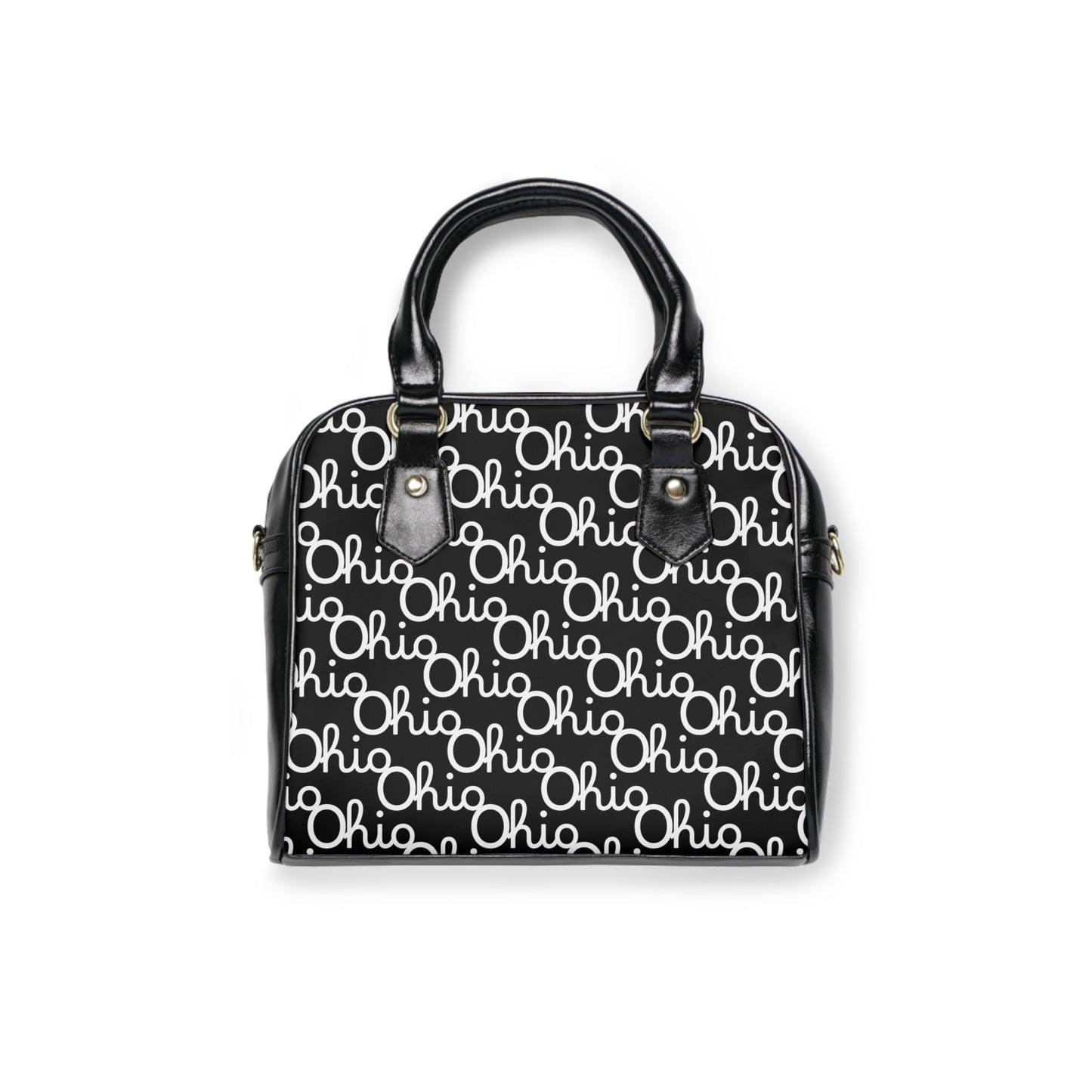 Script Ohio Buckeye Leaf Crossbody Handbag