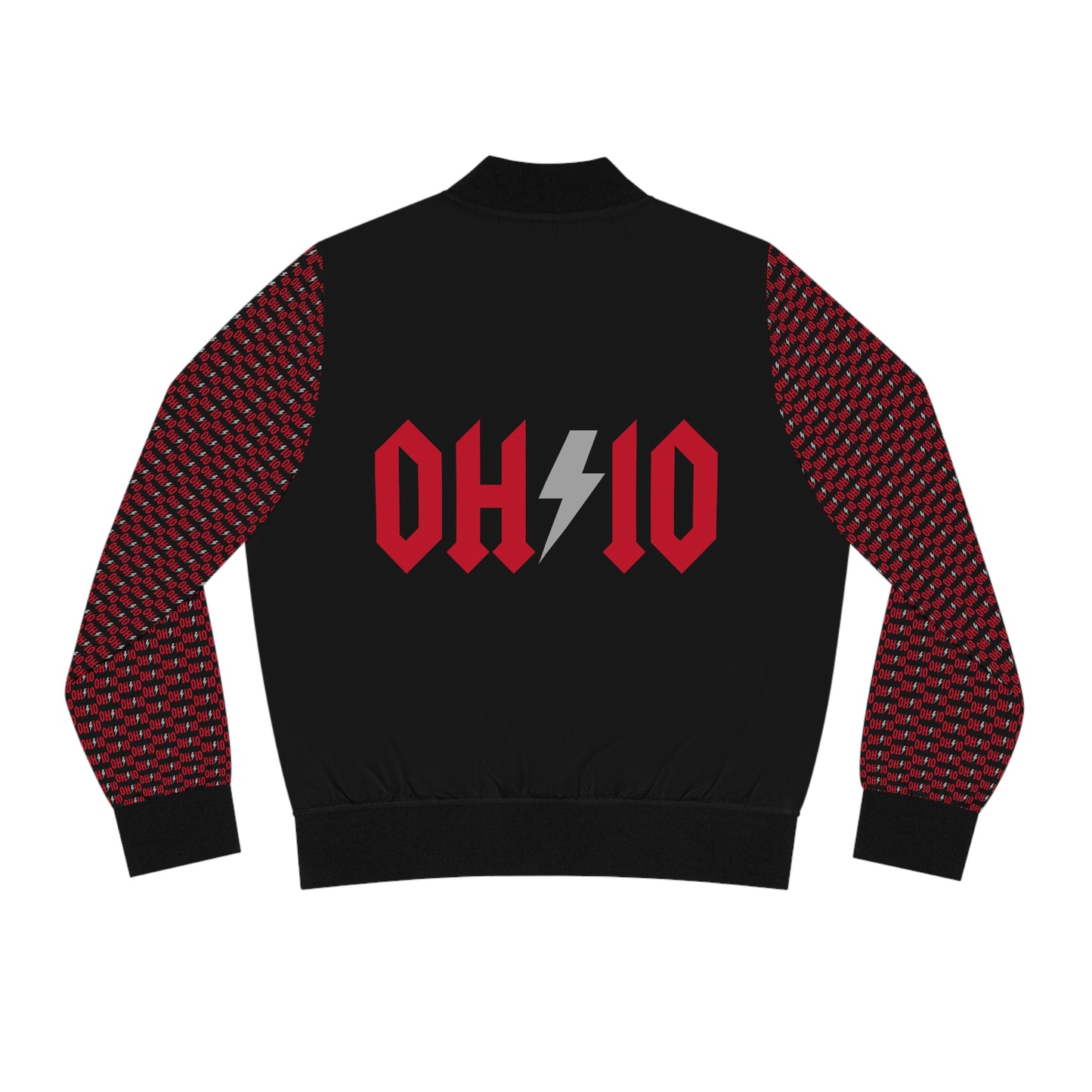 OH-IO Lightning Women's Bomber Jacket (AOP)