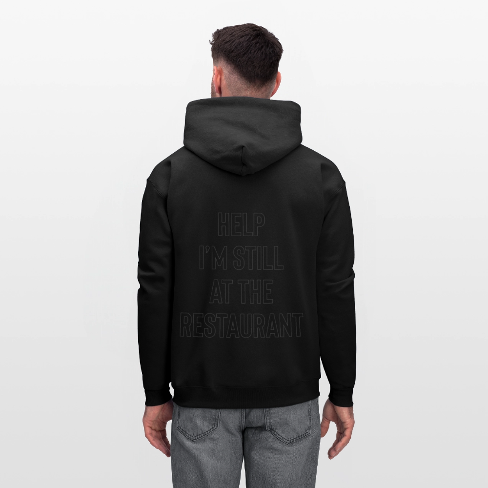 Help I’m Still at the Restaurant Men's Hoodie - black