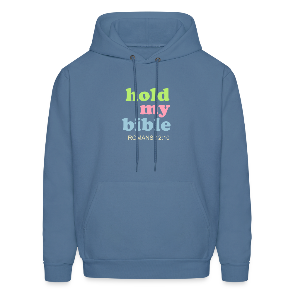 Hold My Bible Men's Hoodie - denim blue