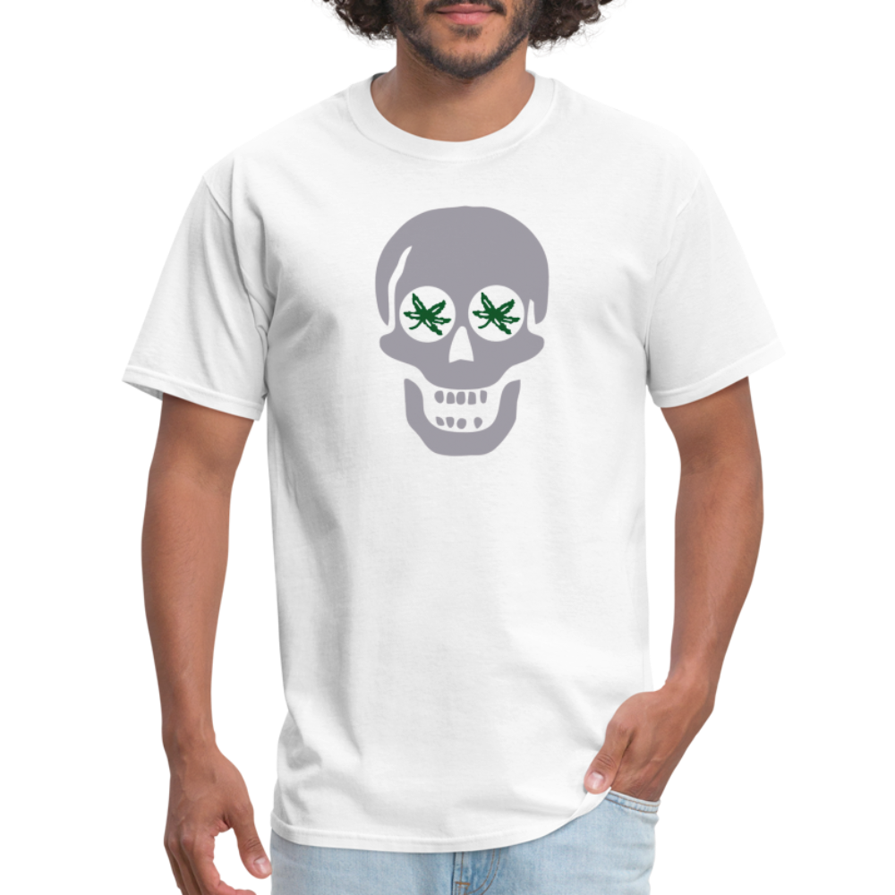 Skull BuckEYES Unisex Classic T-Shirt - white