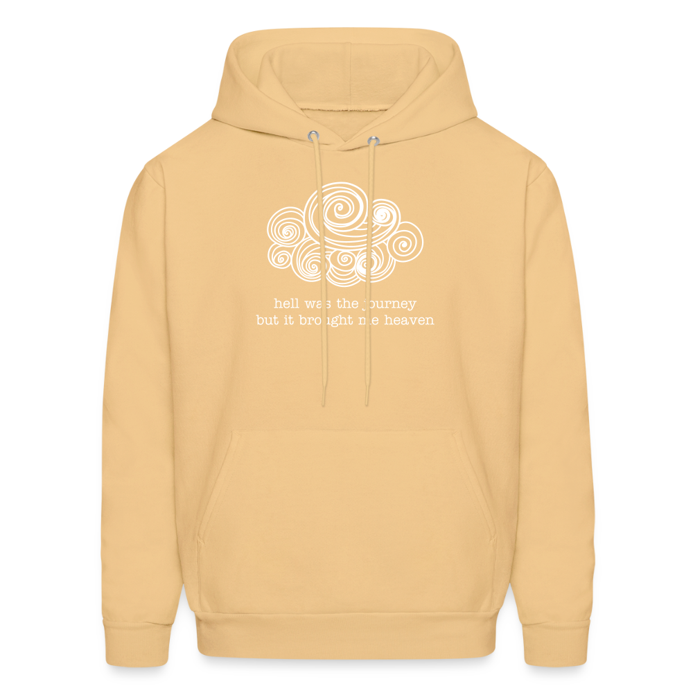 hell was the journey but it brought me heaven Men's Hoodie - light gold
