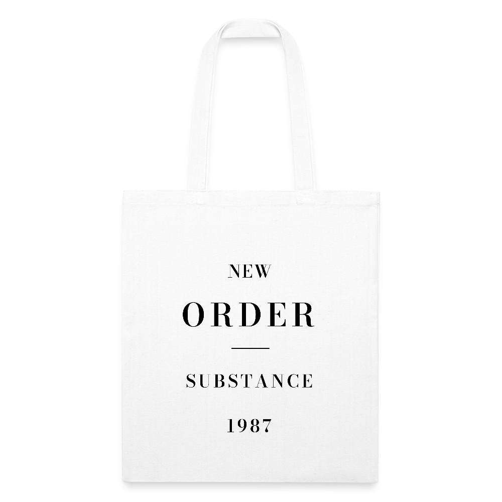 New Order Substance 1987 Recycled Tote Bag - white