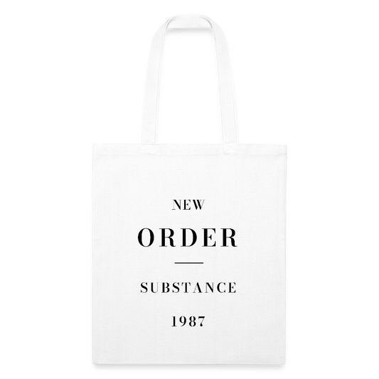 New Order Substance 1987 Recycled Tote Bag - white