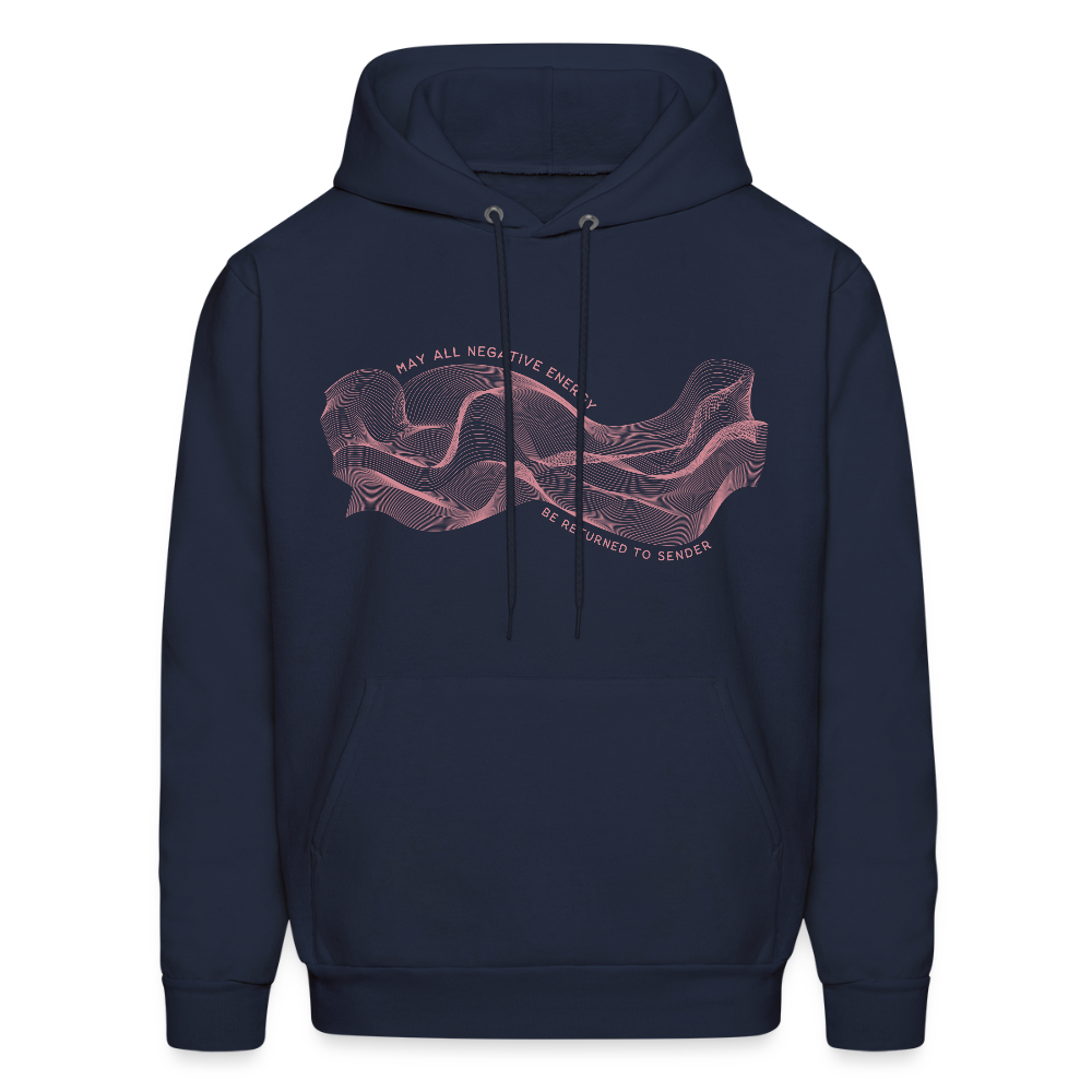 May All Negative Energy Be Returned to Sender Men's Hoodie - navy