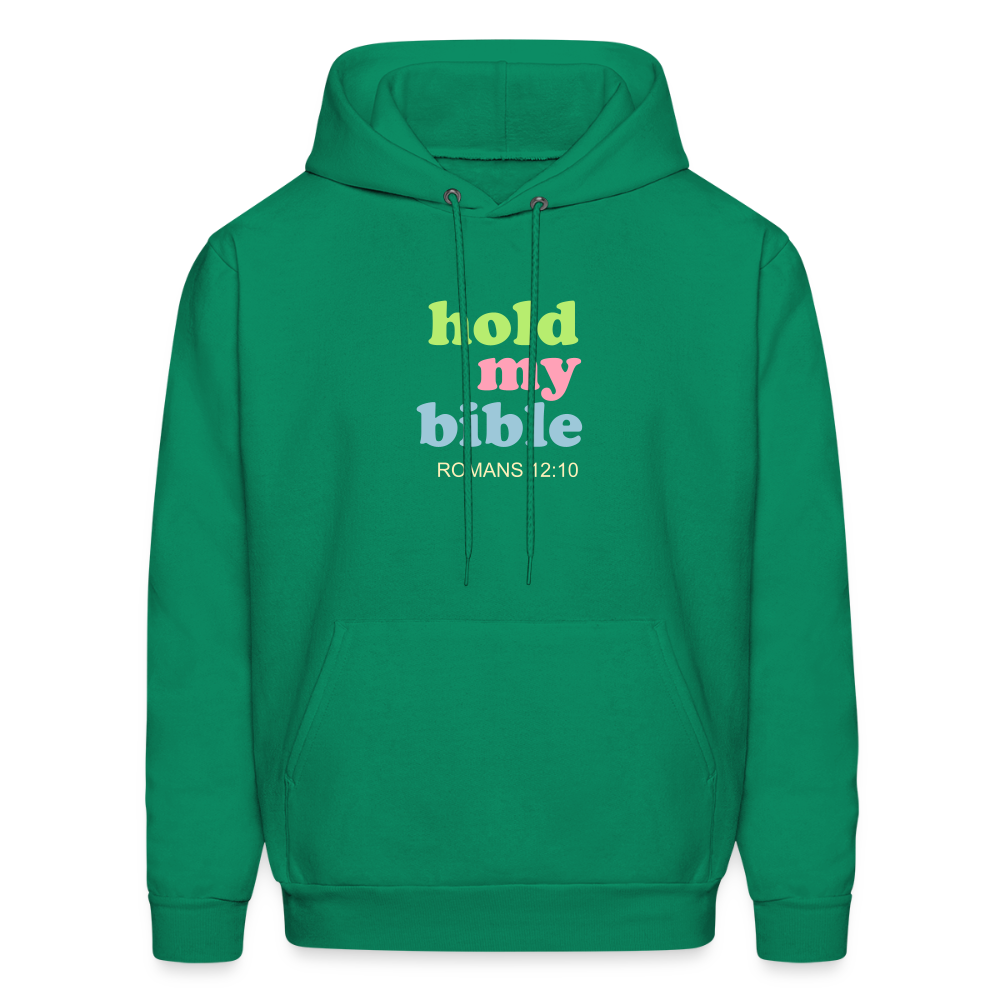 Hold My Bible Men's Hoodie - kelly green