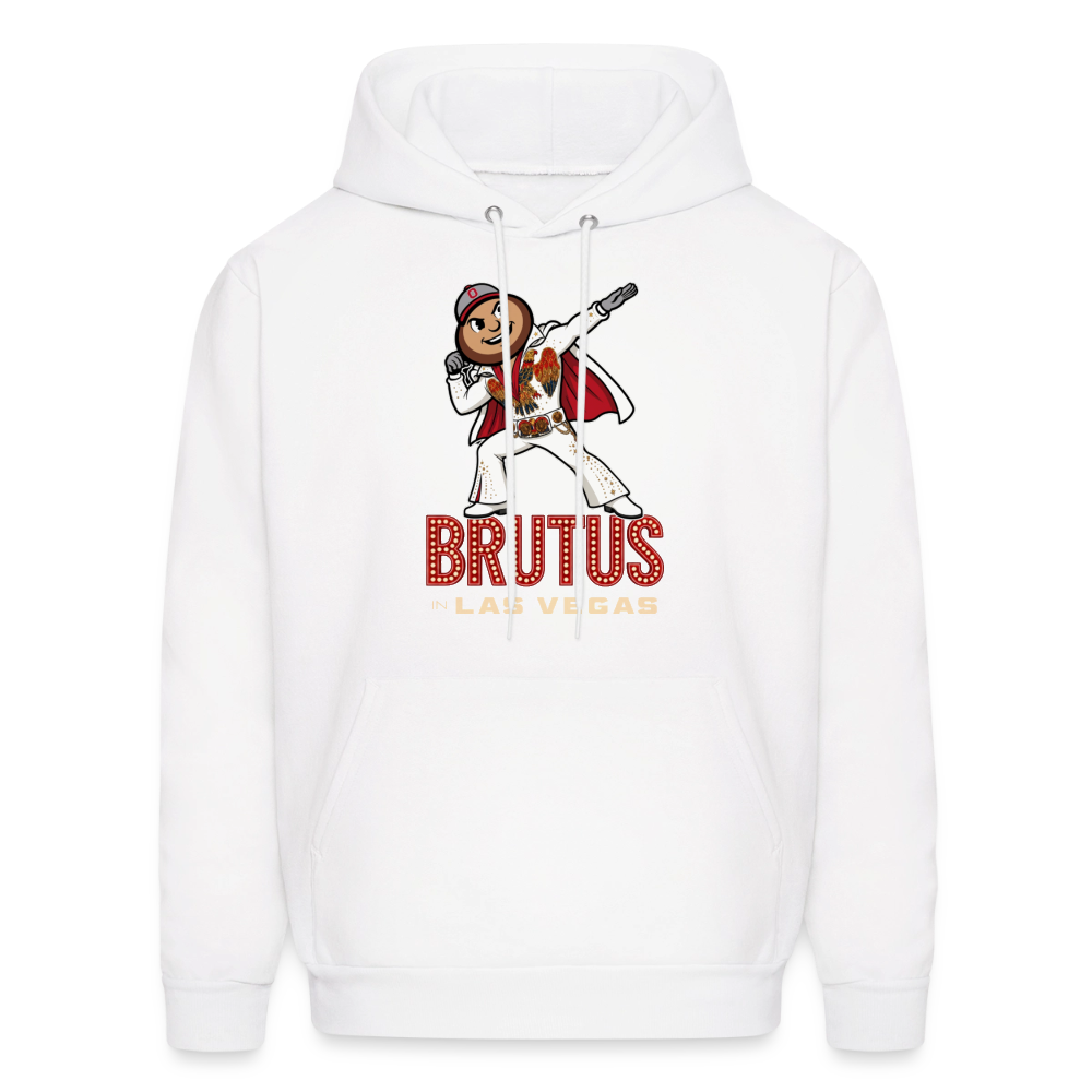 Brutus in Las Vegas Men's Hoodie - white