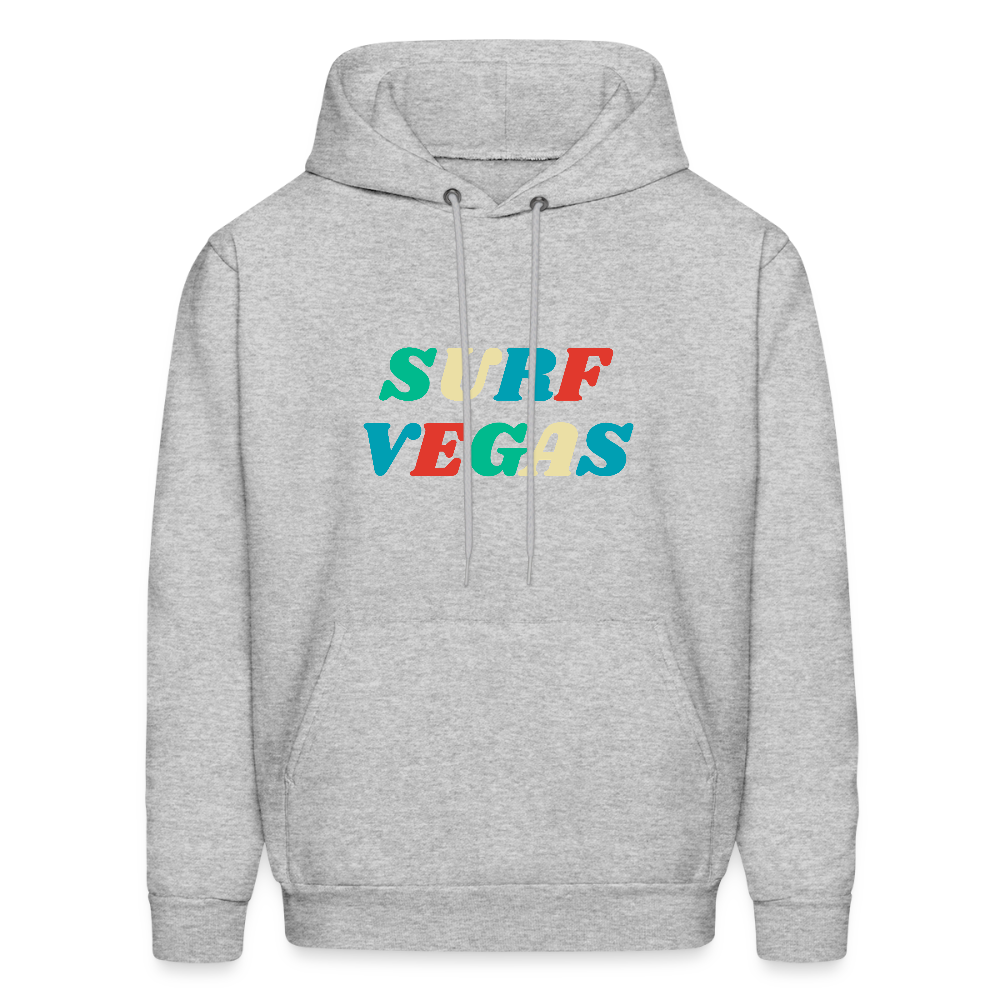 Surf Vegas Men's Hoodie - heather gray