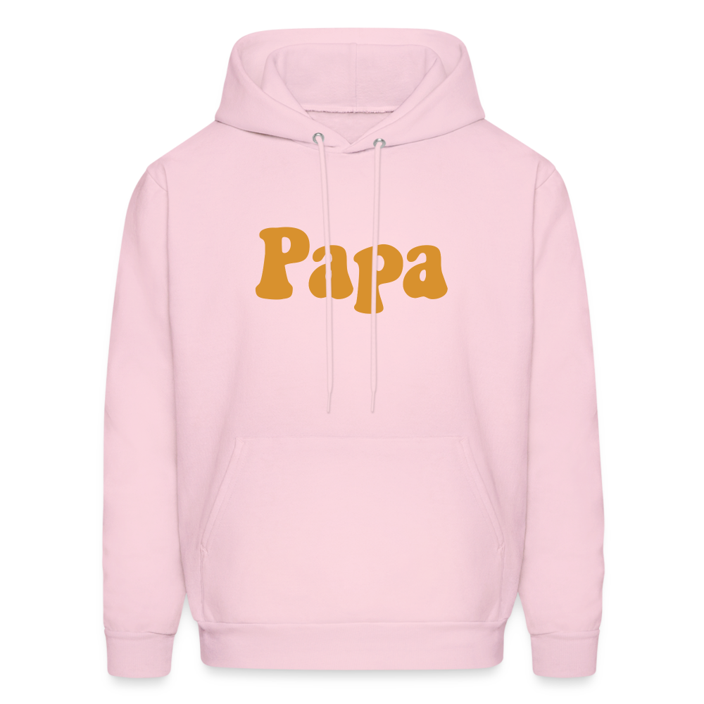 Papa Men's Hoodie - pale pink