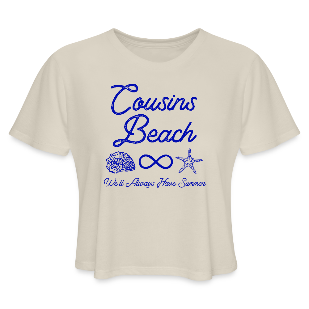 Cousins Beach Women's Cropped T-Shirt - dust