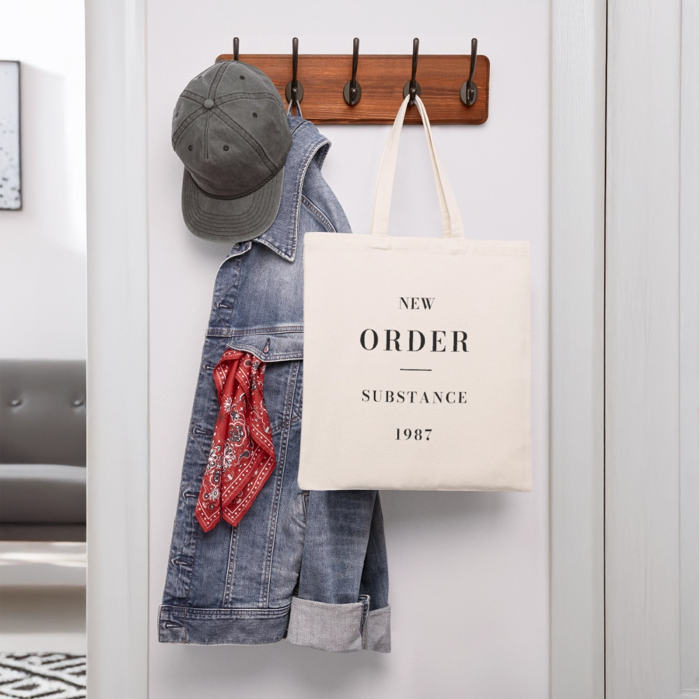 New Order Substance 1987 Recycled Tote Bag - natural
