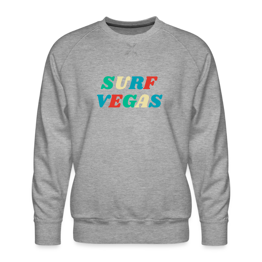 Surf Vegas Men’s Premium Sweatshirt - heather grey