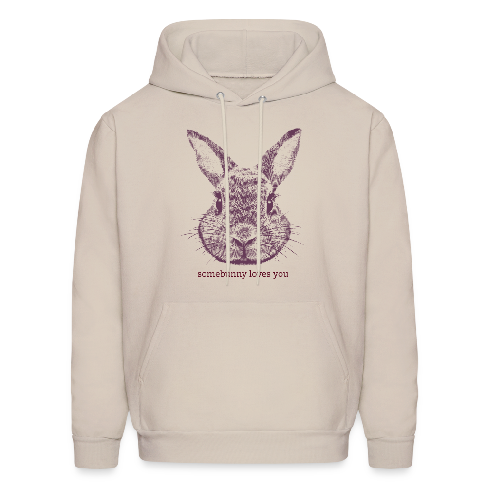 Somebunny Loves You Men's Hoodie - Sand