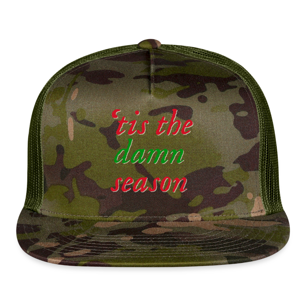 'tis the damn season Trucker Hat - MultiCam\green
