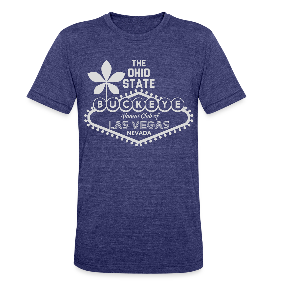 ALU BL Gray Unisex Tri-Blend T-Shirt - heather indigo