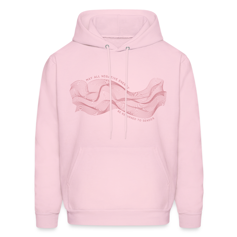 May All Negative Energy Be Returned to Sender Men's Hoodie - pale pink