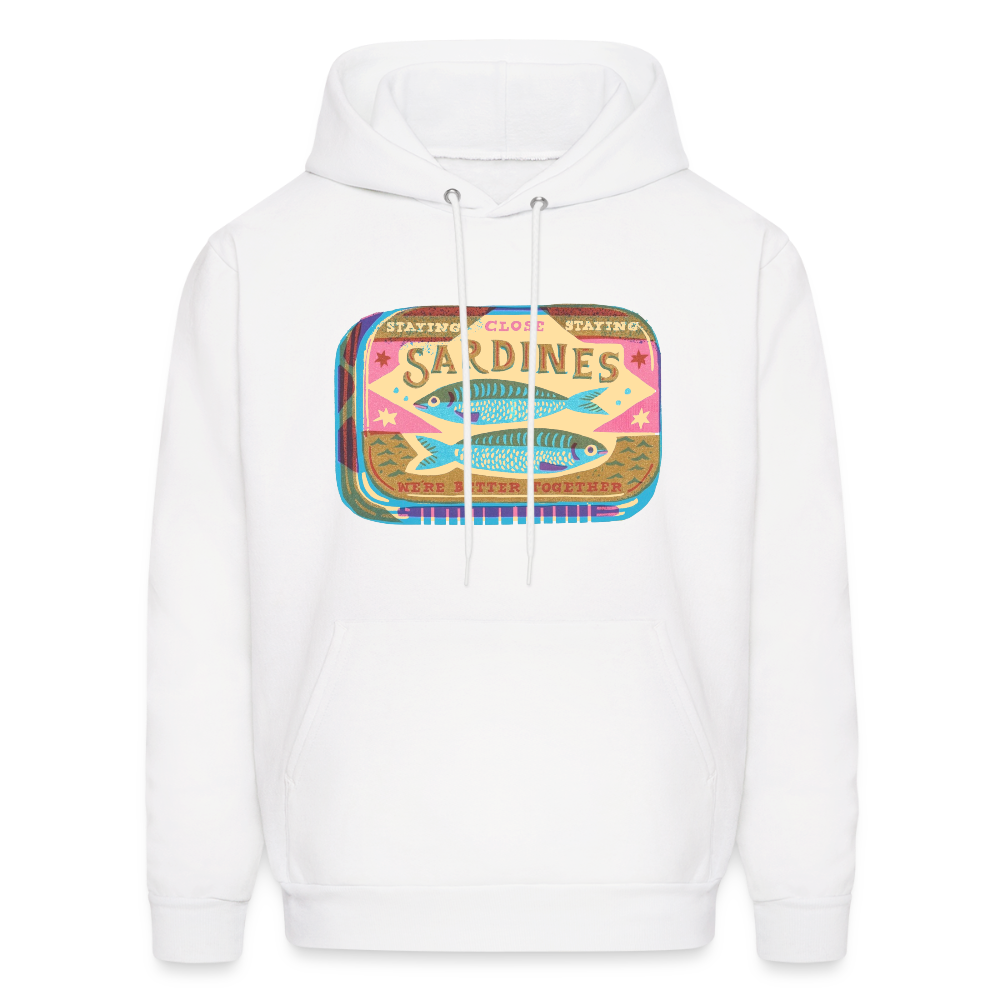 Sardines Better Together Men's Hoodie - white