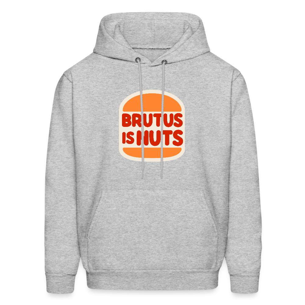 Brutus is Nuts Men's Hoodie - heather gray