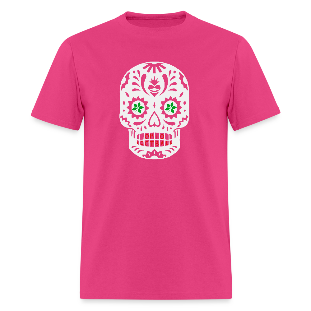 Sugar Skulls Ohio Football Unisex Classic T-Shirt - fuchsia