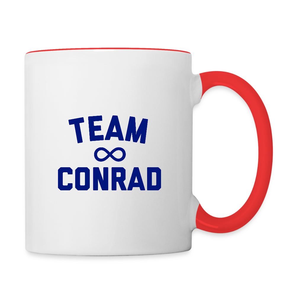 Cousins Beach Team Conrad Infinity Contrast Coffee Mug - white/red