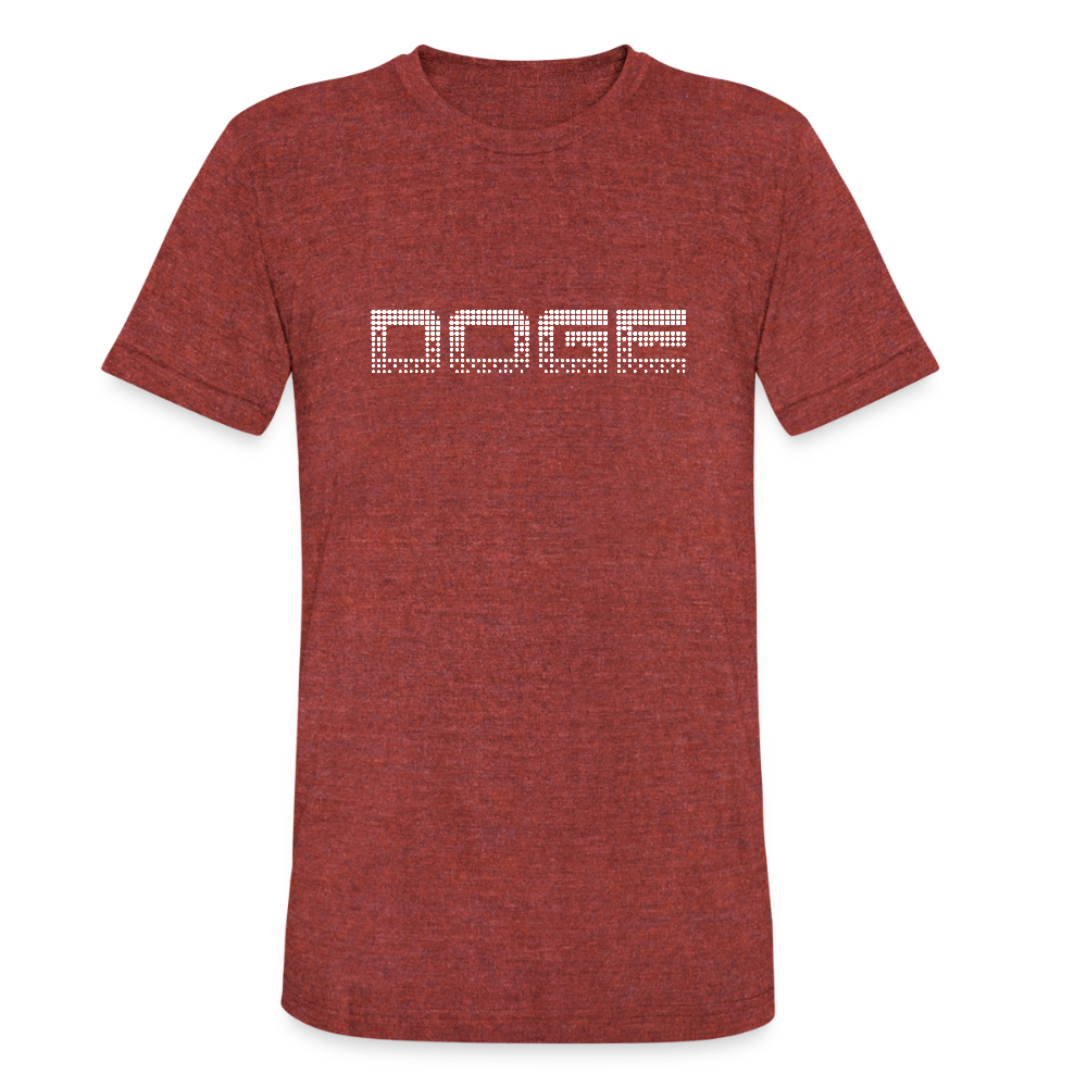 DOGE Unisex Tri-Blend T-Shirt - heather cranberry