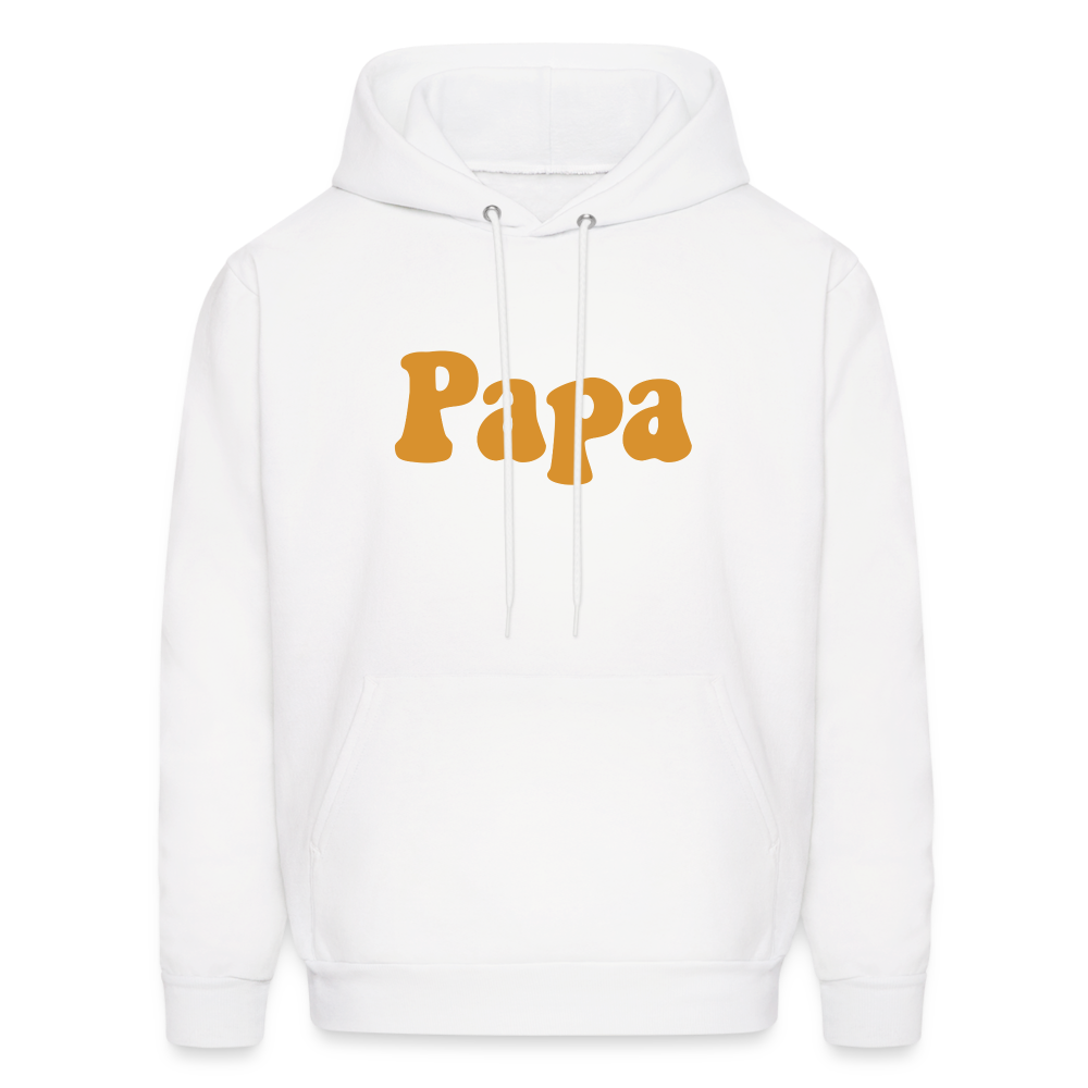 Papa Men's Hoodie - white
