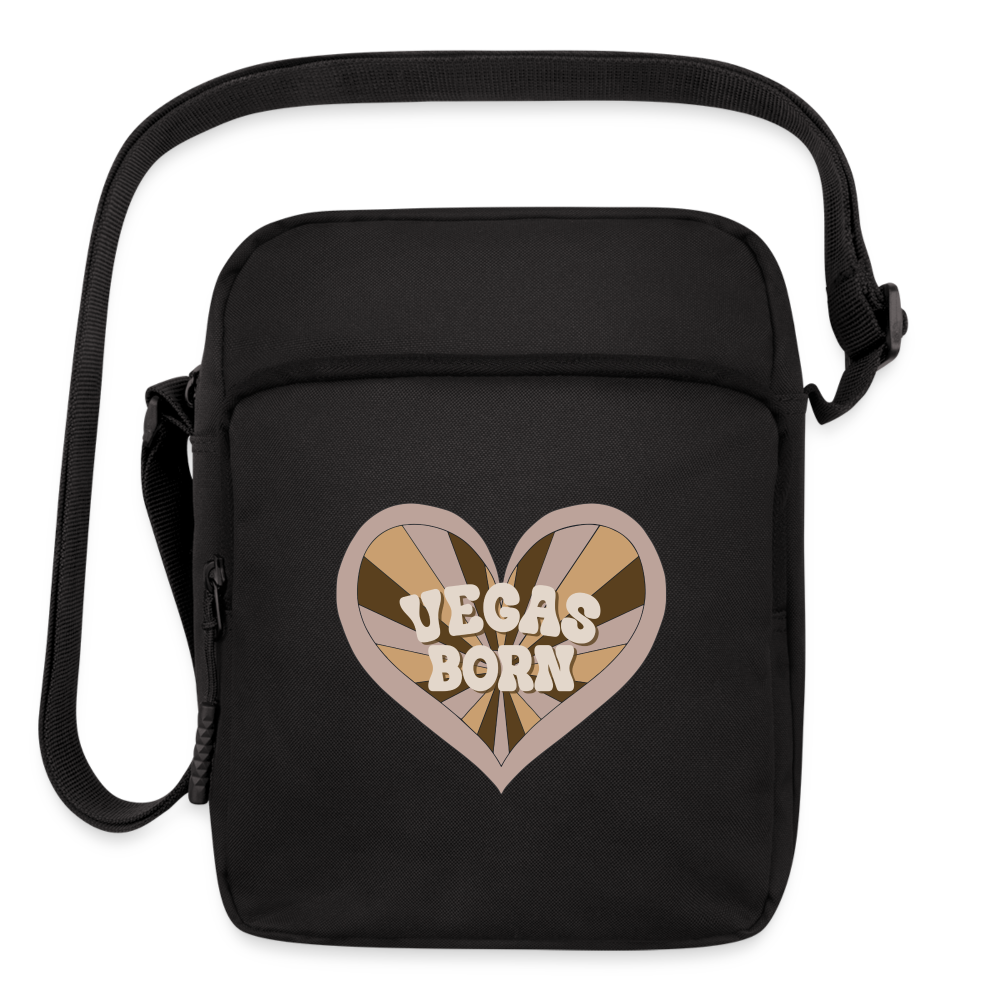 Vegas Born Upright Crossbody Bag - black