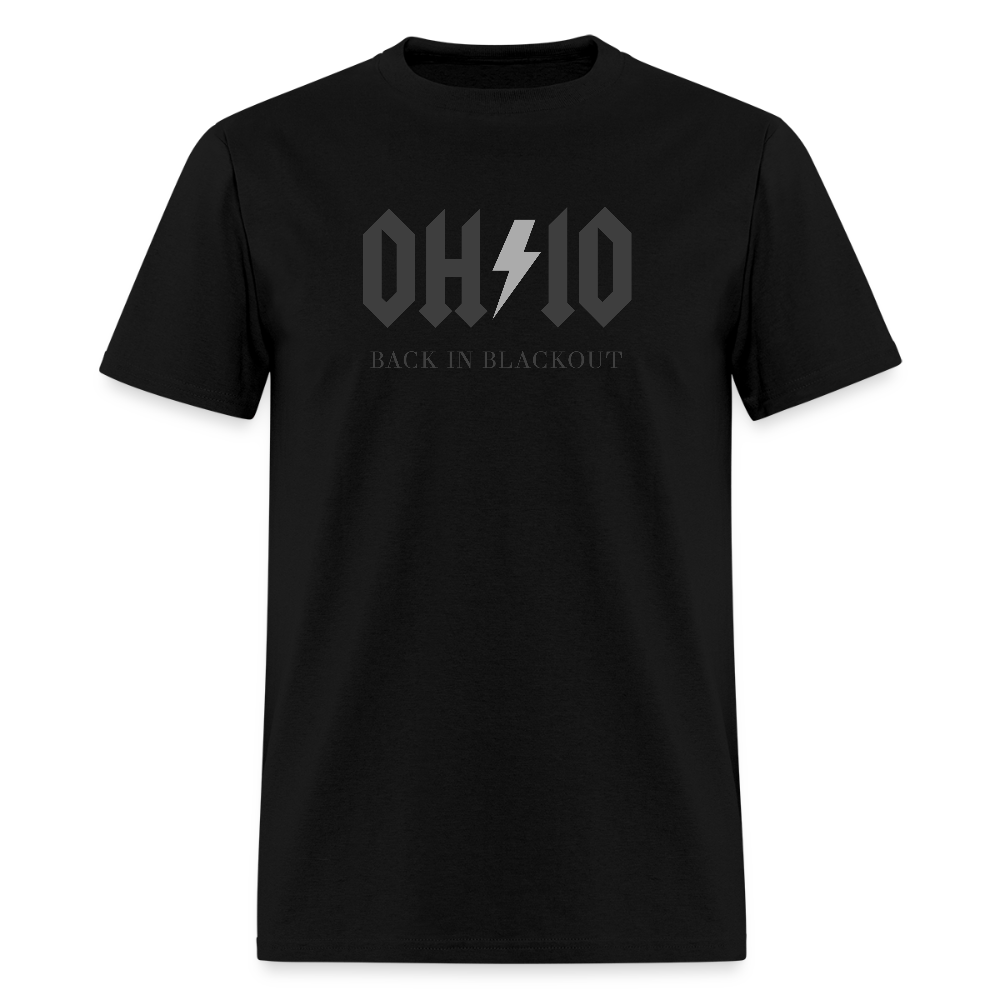 OH/IO Back in Blackout Men's T-Shirt - black