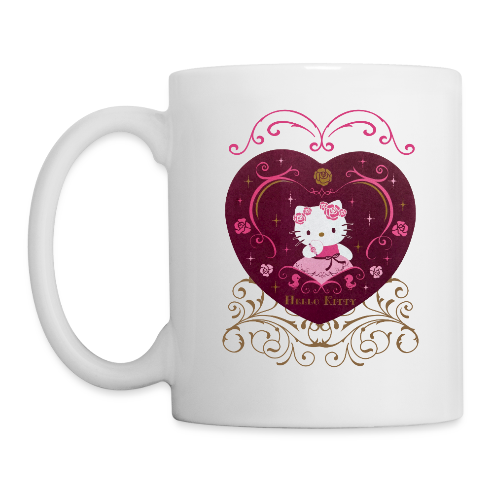 Hello Kitty Rose Heart Coffee/Tea Mug - white