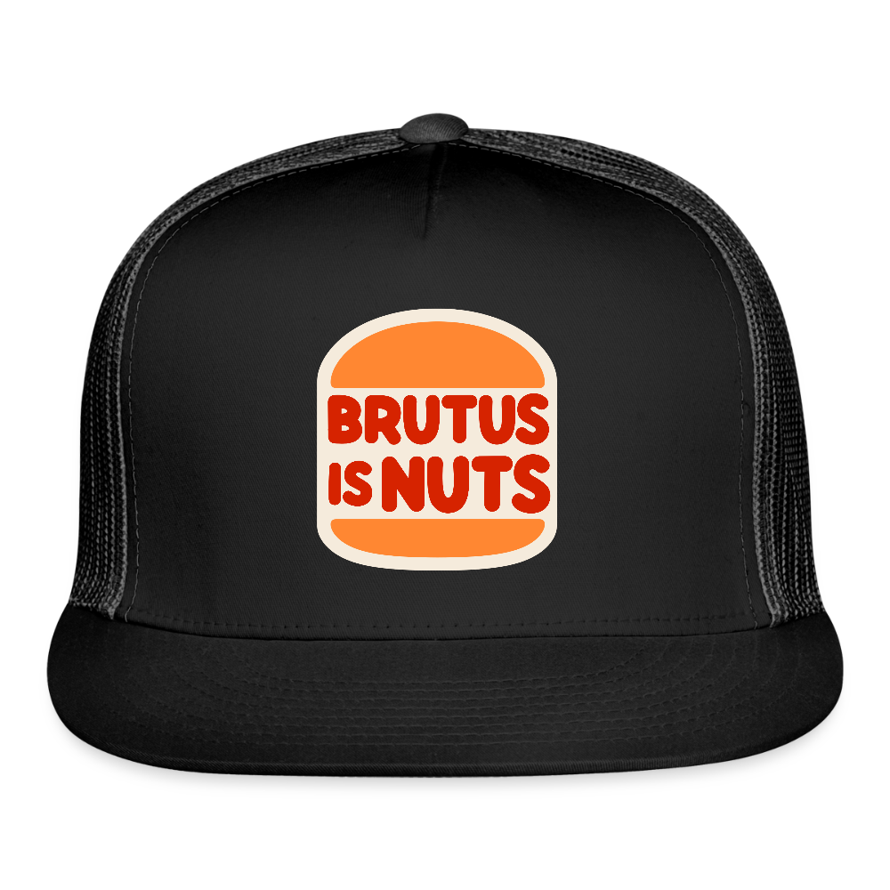 Brutus is Nuts Trucker Hat - black/black