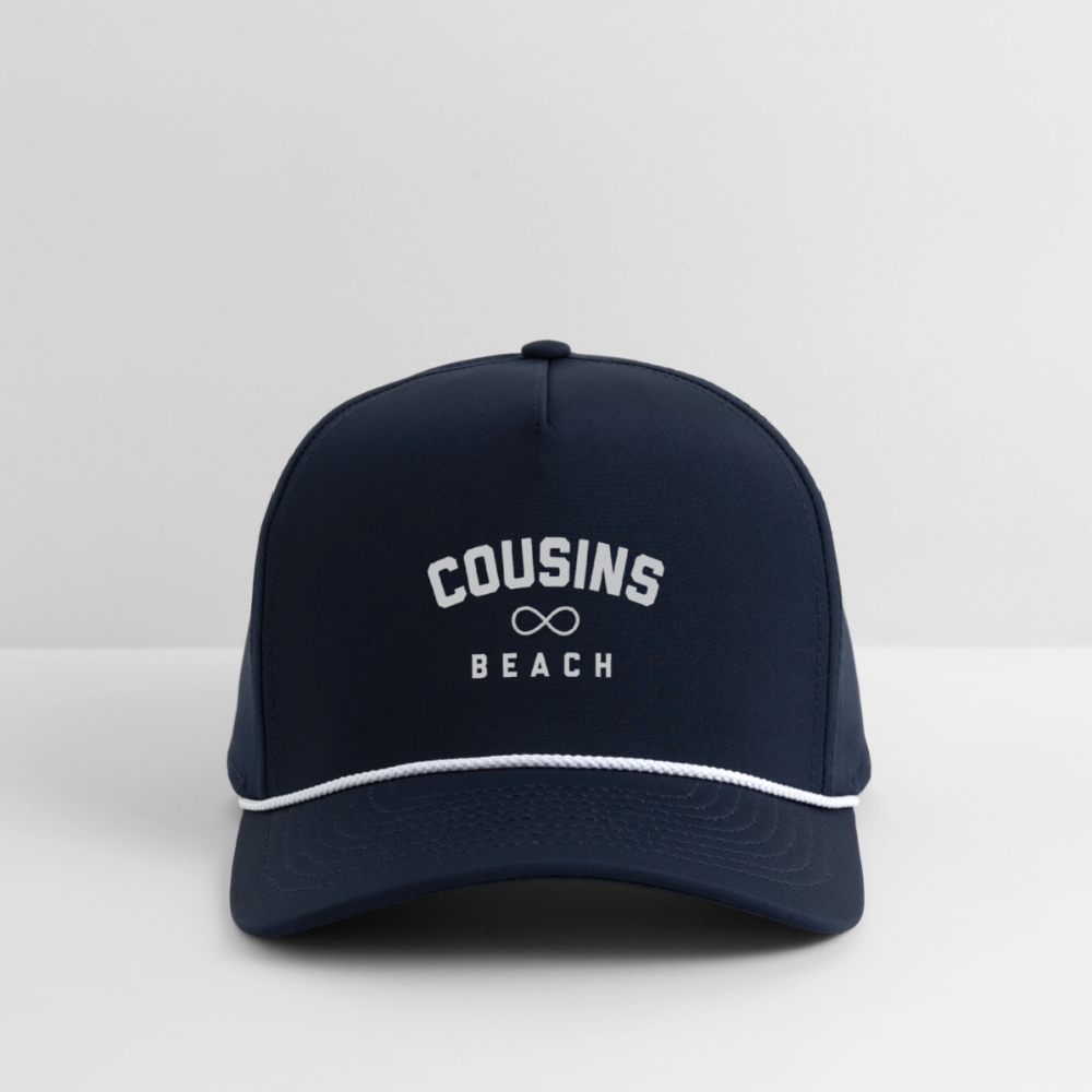 Cousins Beach Rope Cap - navy/white