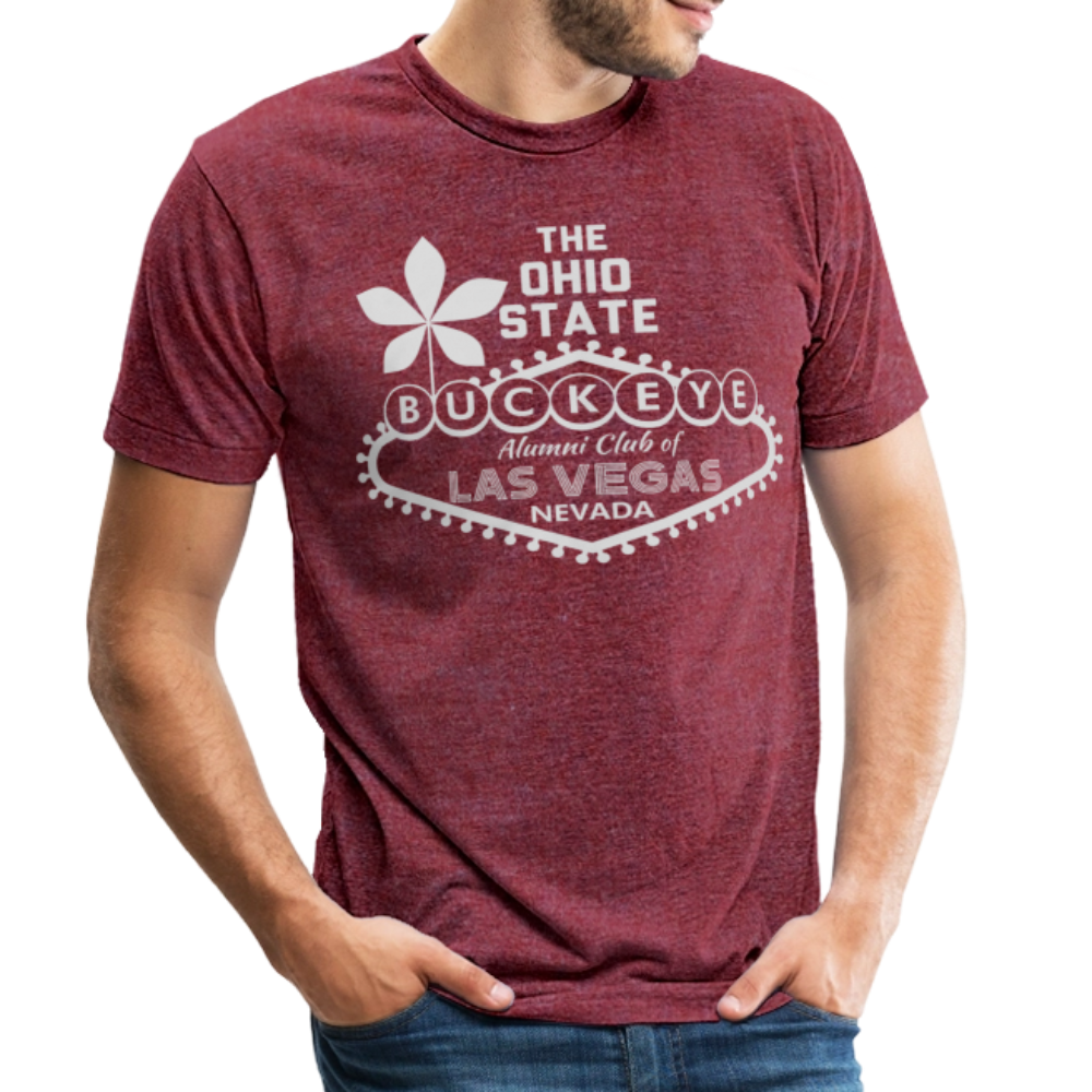 ALU BL Gray Unisex Tri-Blend T-Shirt - heather cranberry