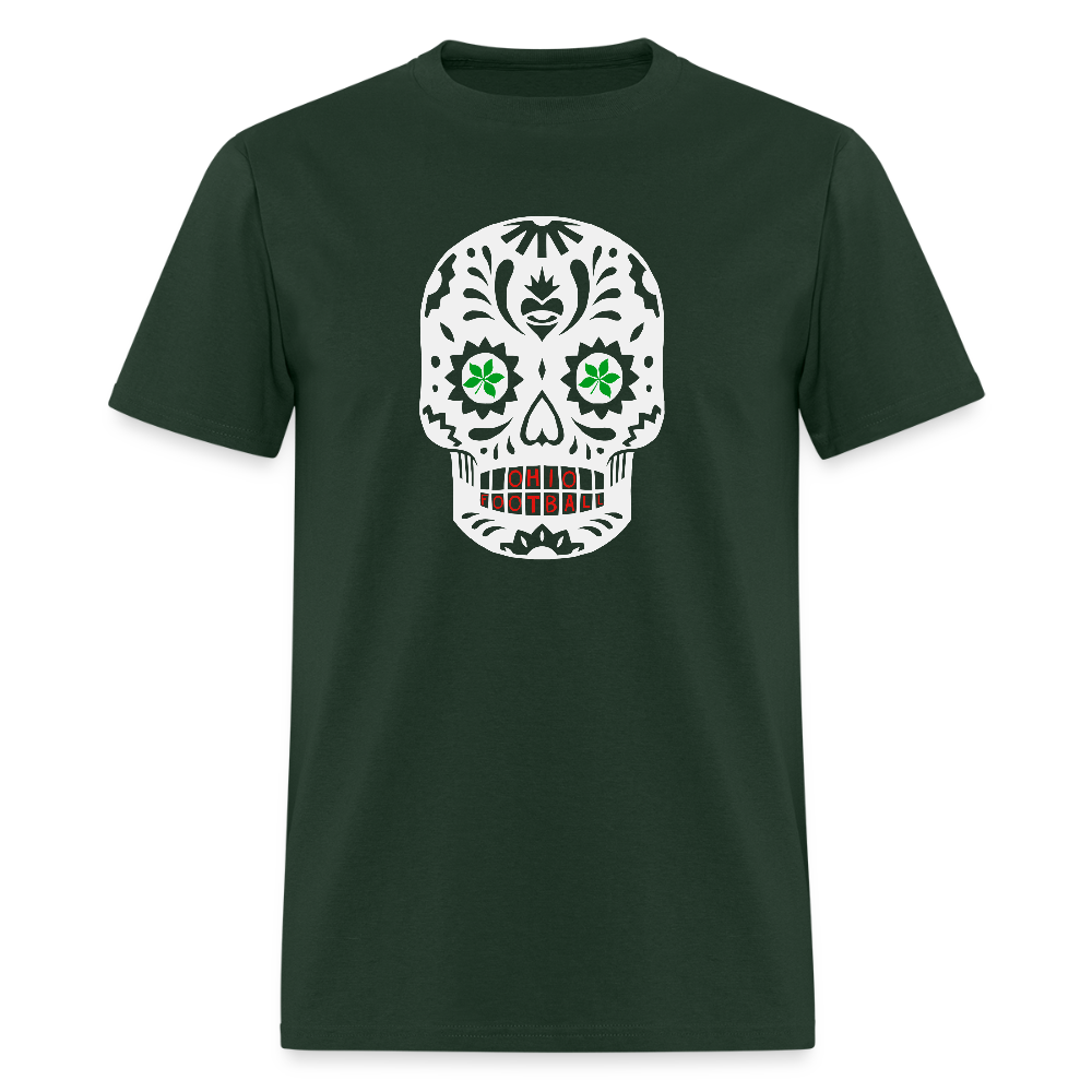 Sugar Skulls Ohio Football Unisex Classic T-Shirt - forest green