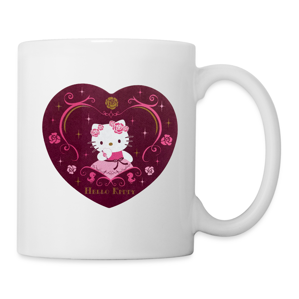 Hello Kitty Rose Heart Coffee/Tea Mug - white