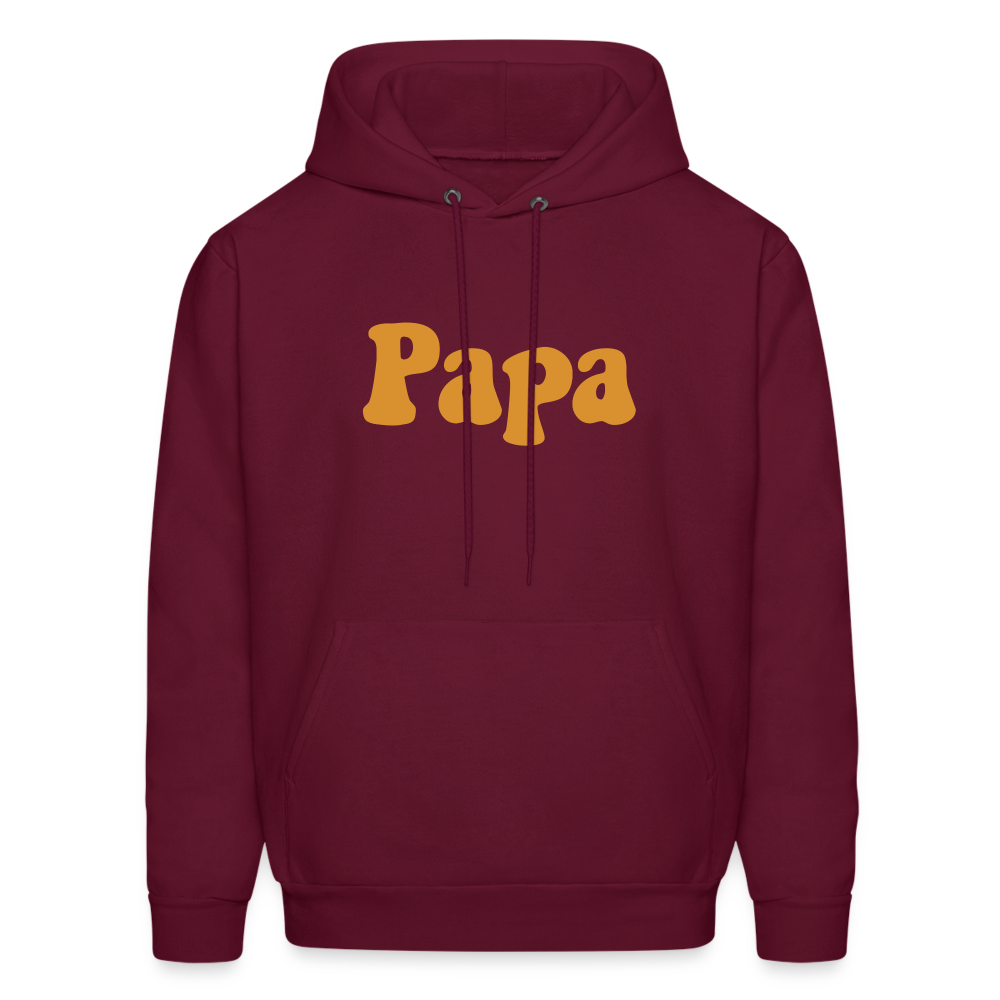 Papa Men's Hoodie - burgundy