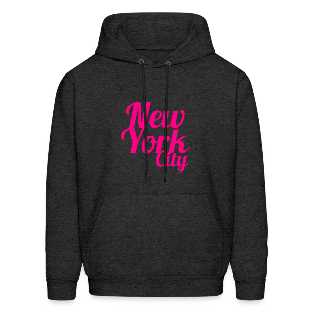 New York City Men's Hoodie - charcoal grey