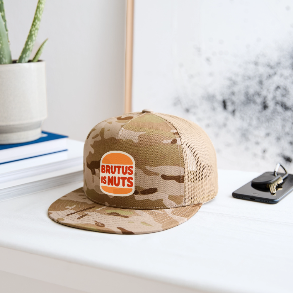Brutus is Nuts Trucker Hat - MultiCam\tan