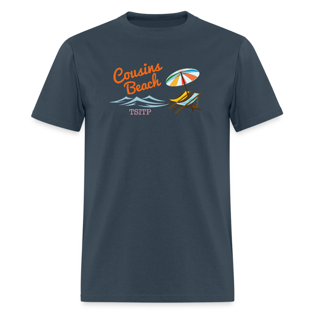 Cousins Beach Chairs Unisex Classic T-Shirt -  blue dusk