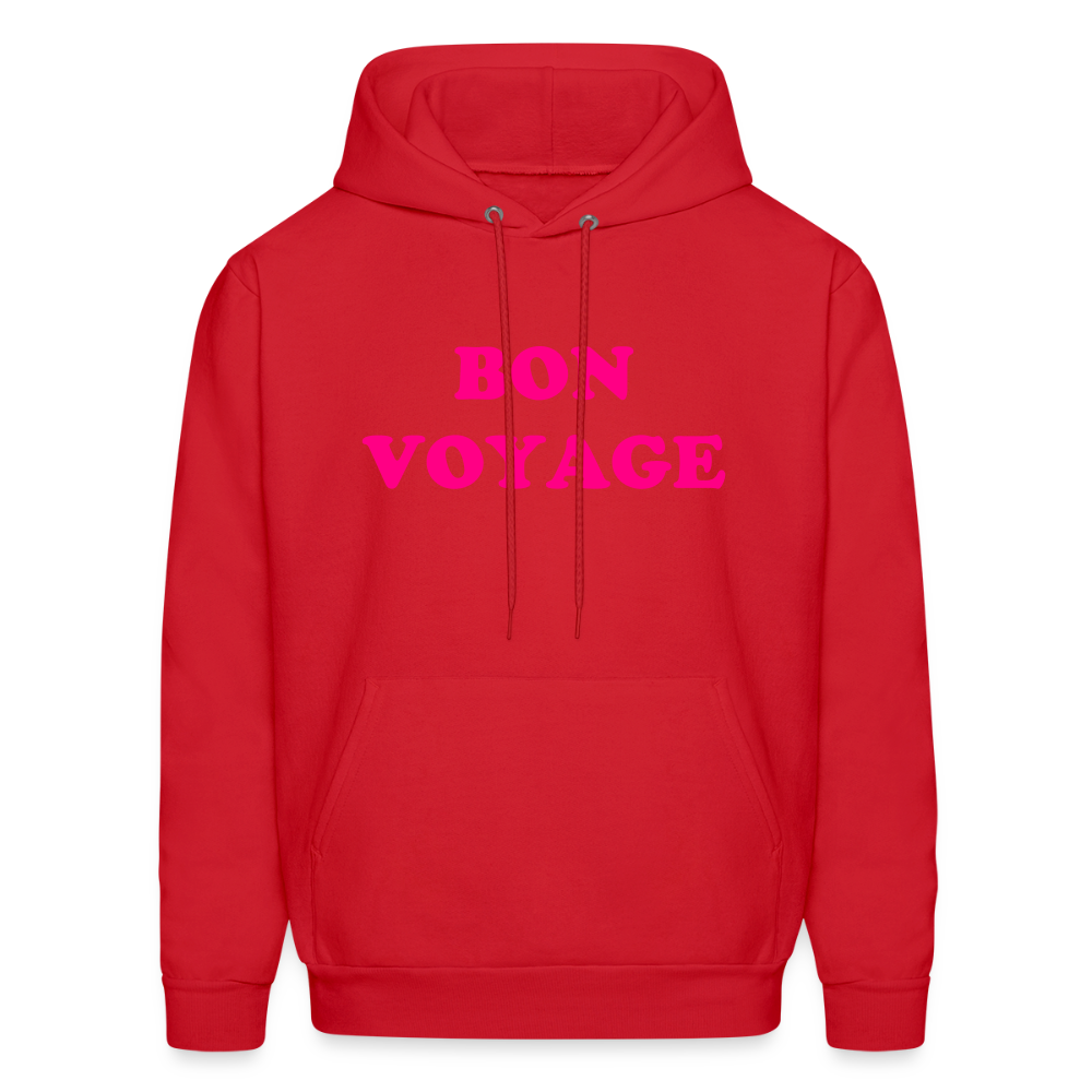 Bon Voyage Men's Hoodie - red