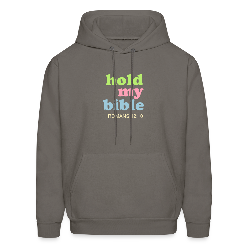 Hold My Bible Men's Hoodie - asphalt gray