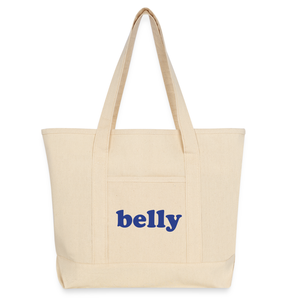 Personalized Large Canvas Deluxe Tote - natural