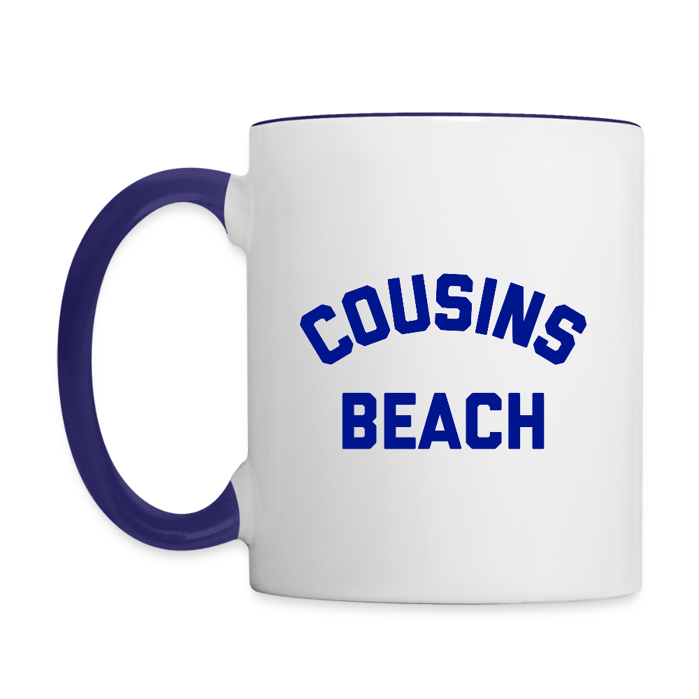 Cousins Beach Team Conrad Infinity Contrast Coffee Mug - white/cobalt blue