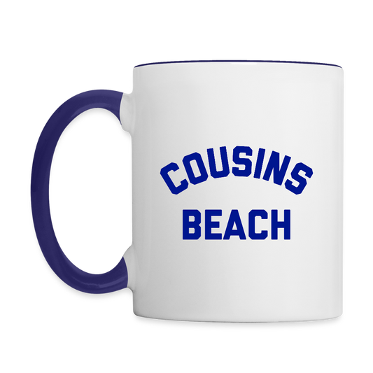 Cousins Beach Team Conrad Infinity Contrast Coffee Mug - white/cobalt blue