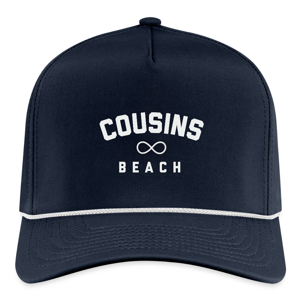 Cousins Beach Rope Cap - navy/white