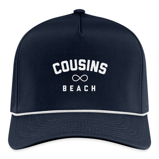 Cousins Beach Rope Cap - navy/white
