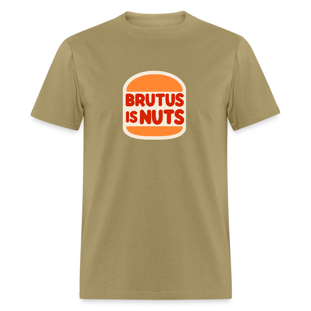 Brutus is Nuts Unisex Classic T-Shirt - khaki