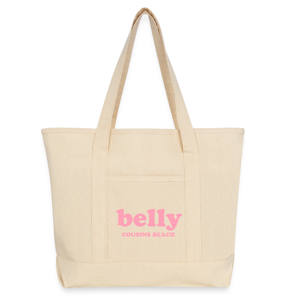 Personalized Large Canvas Deluxe Tote - natural