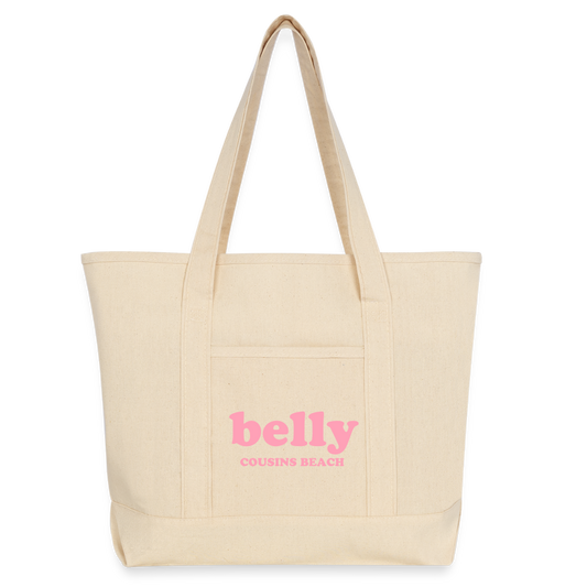 Personalized Large Canvas Deluxe Tote - natural