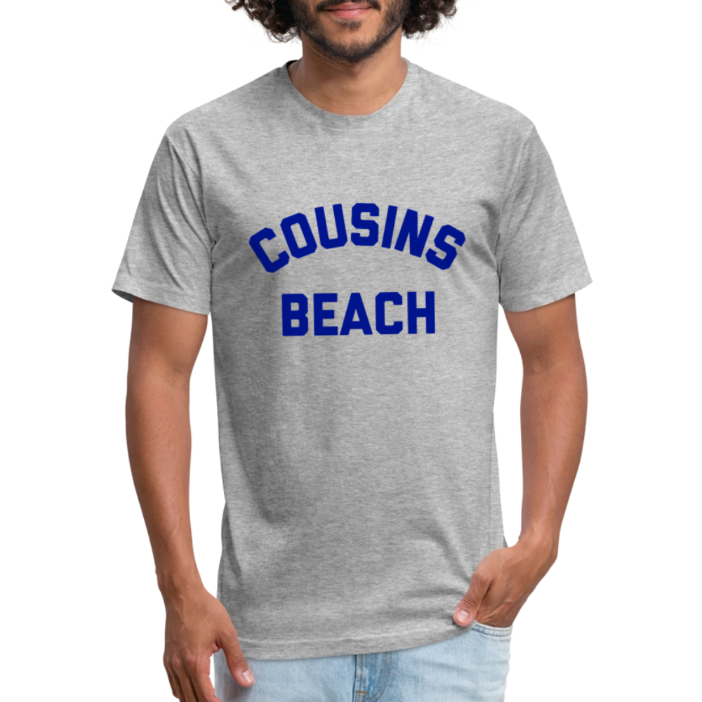 Cousins Beach Fitted Cotton/Poly T-Shirt by Next Level - heather gray