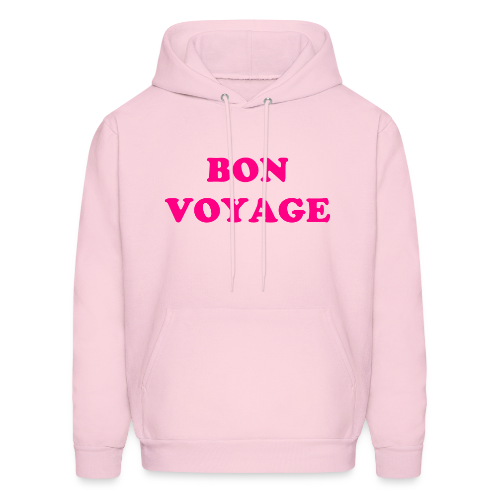 Bon Voyage Men's Hoodie - pale pink